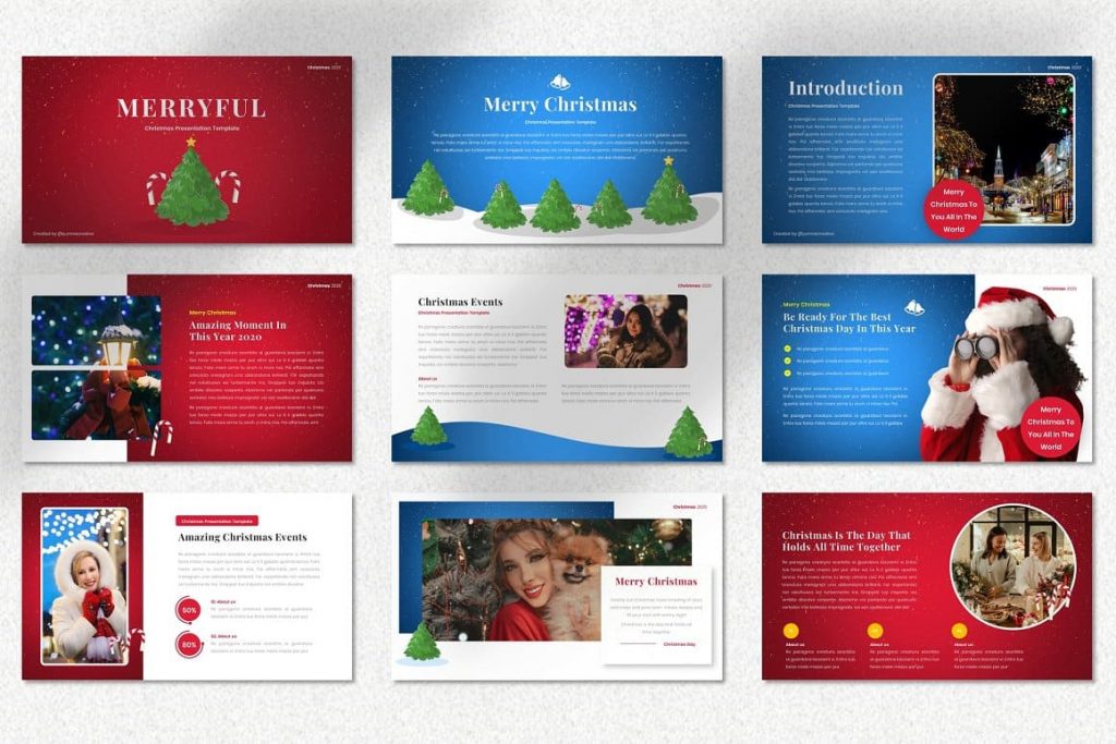 Merryful - Christmas Powerpoint. Slide preview.