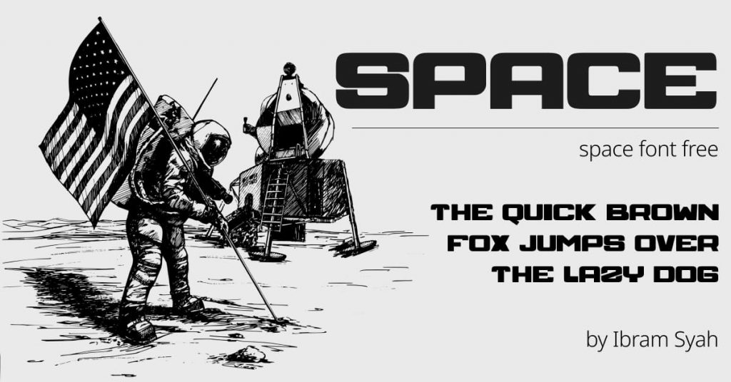 Space Font Free Facebook Collage Image by MasterBundles.