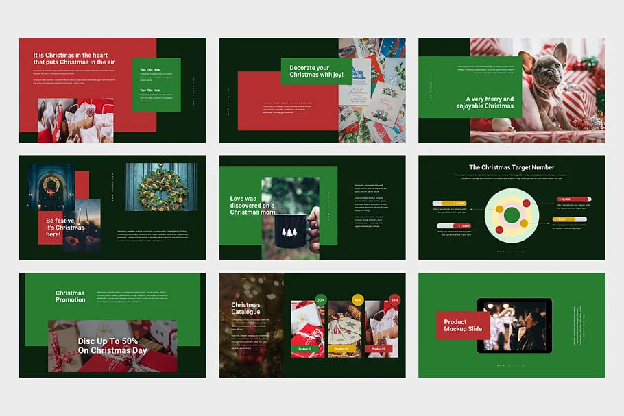 Tuzeo: Christmas Event Powerpoint Template | Master Bundles