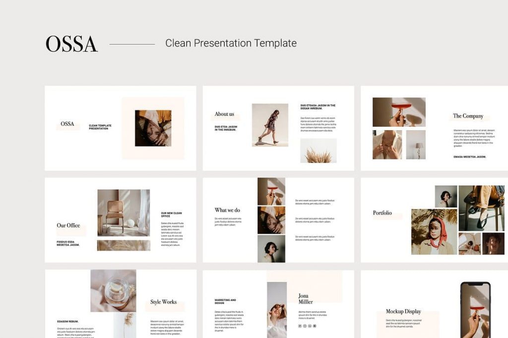 Cover OSSA - Clean Powerpoint Template.