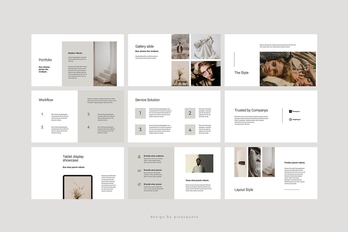 BORD - Neutral Powerpoint Template – MasterBundles