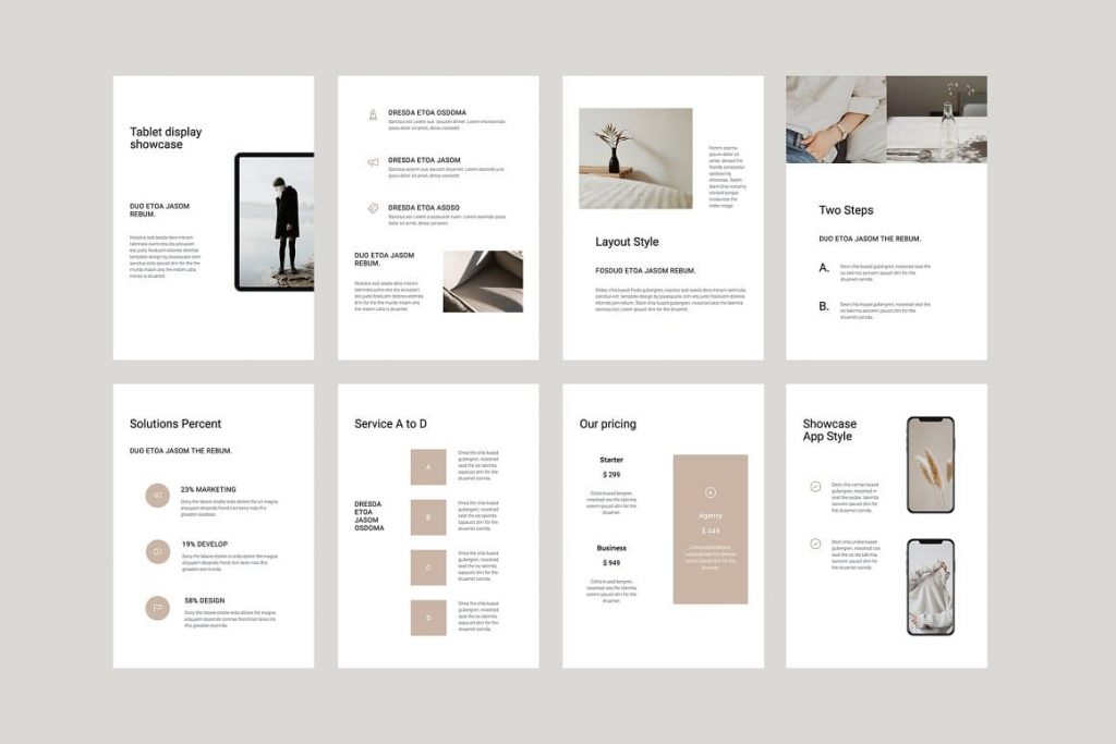 Retina and Full HD COSA - Vertical Powerpoint Template.