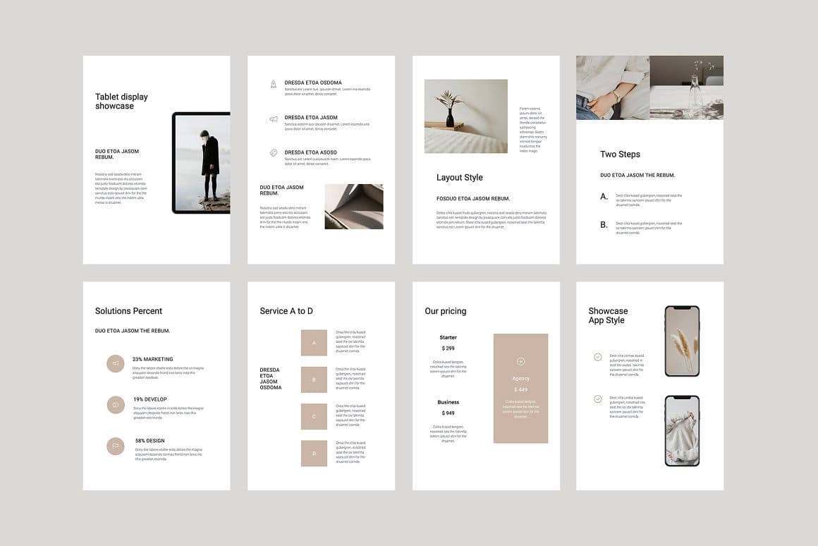 COSA - Vertical Powerpoint Template – MasterBundles