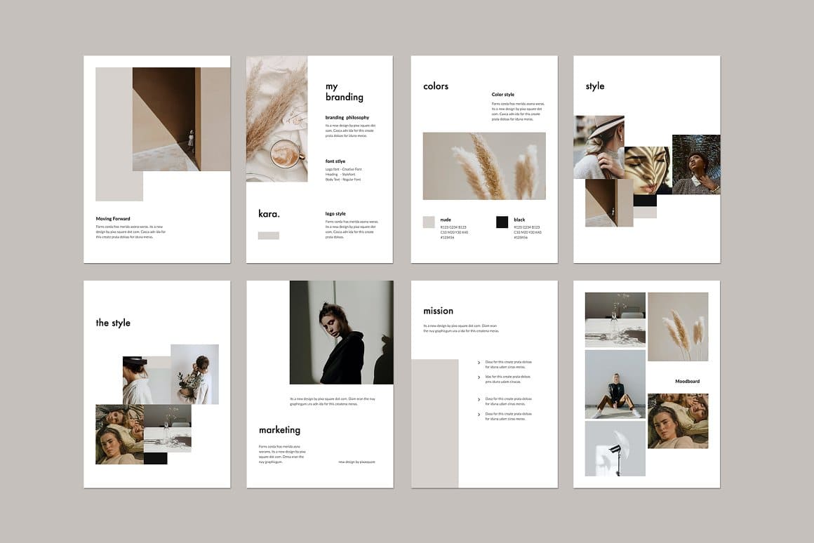 KARA - Vertical Powerpoint Template – MasterBundles