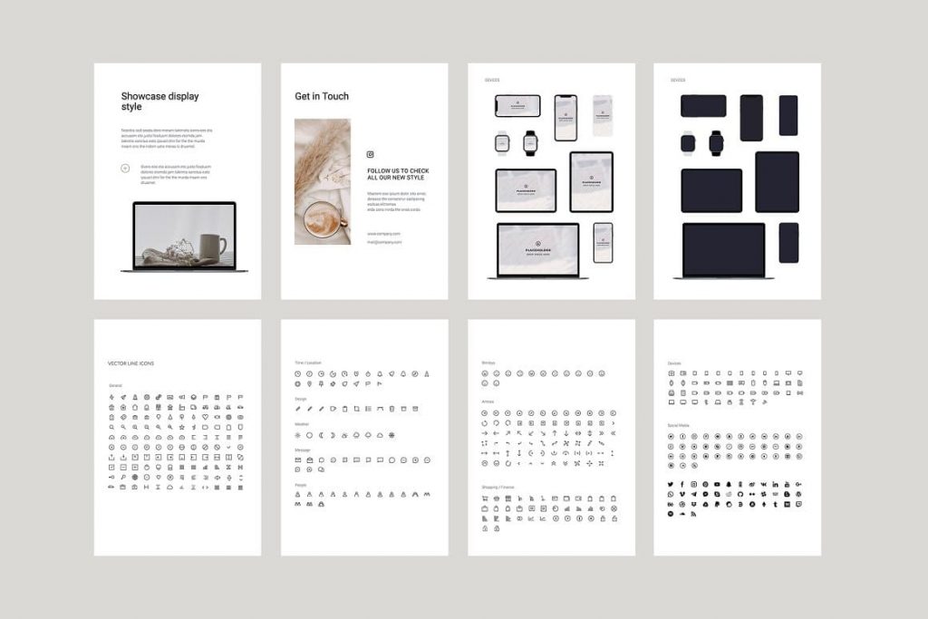 Vector Devices COSA - Vertical Powerpoint Template.