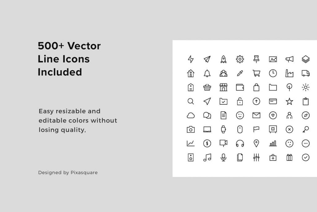 Vector icons for BILBAO Vertical Powerpoint Template.