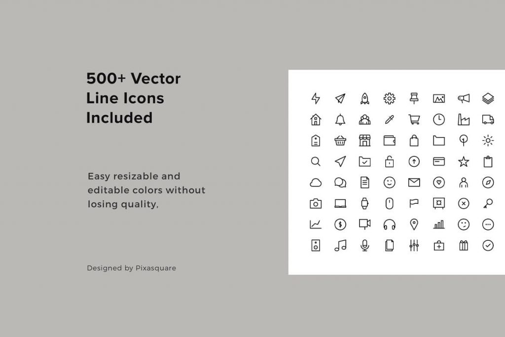 BONUS: 500+ Vector Line Icons MACA Vertical Google Slides Template.