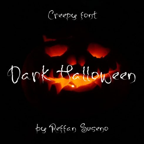Dark Halloween best free font halloween Main Cover Image by MasterBundles.