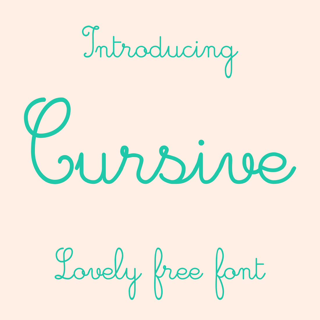 Lovely Free cursive Font Main Collage Image by MasterBundles.