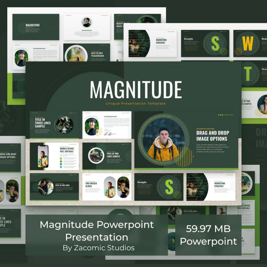 Magnitude Forest Powerpoint Template – MasterBundles