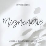 Mignonette Handwriting Font Main Collage Image by MasterBundles.