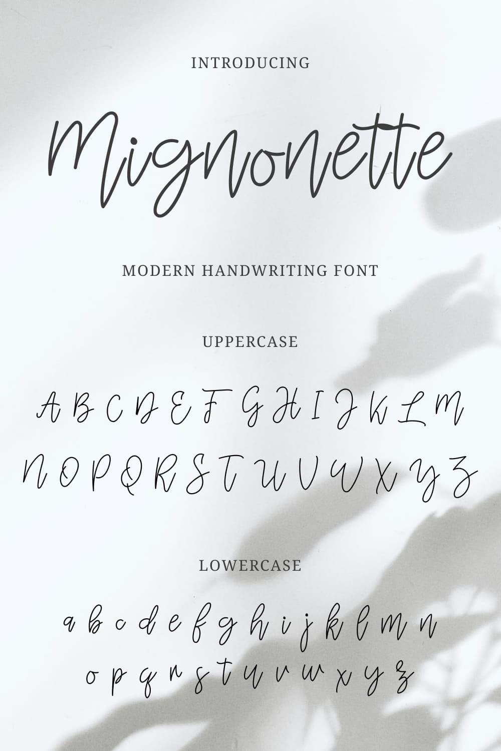 Pinterest Collage Image with Mignonette Handwriting Font Alphabet by MasterBundles.