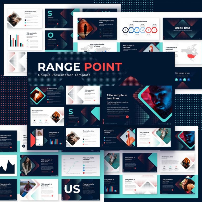 Range Point Powerpoint Templates Professional MasterBundles