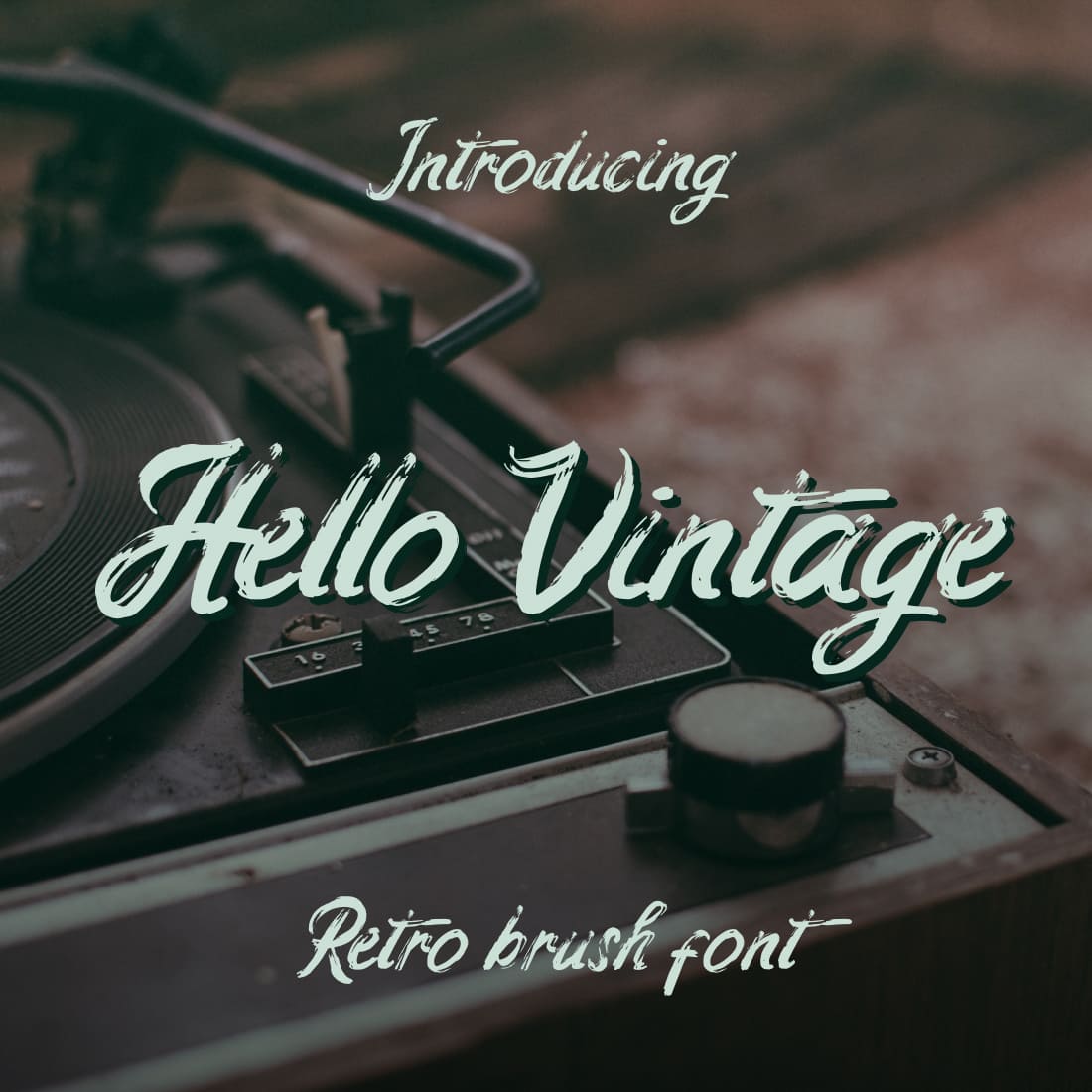 MasterBundles Collage Image for Retro hello vintage font free.