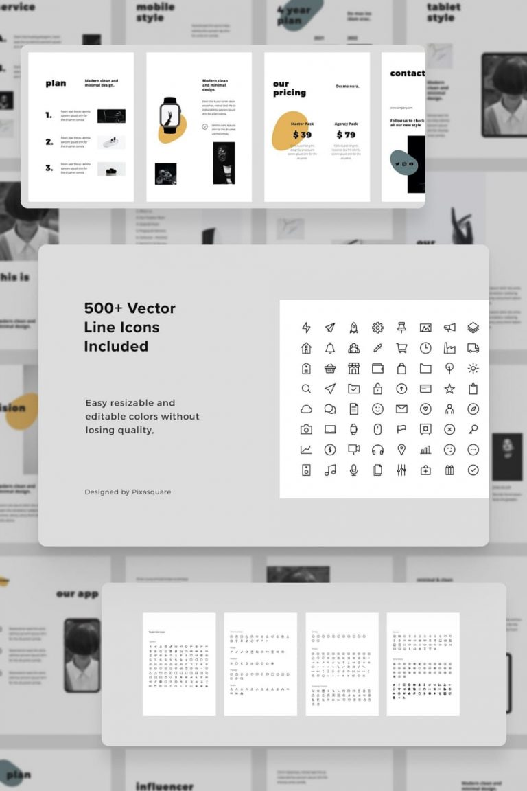 MOSY - Keynote A4 Vertical Template – MasterBundles