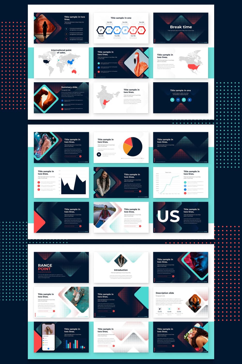Range Point Powerpoint Templates Professional – MasterBundles