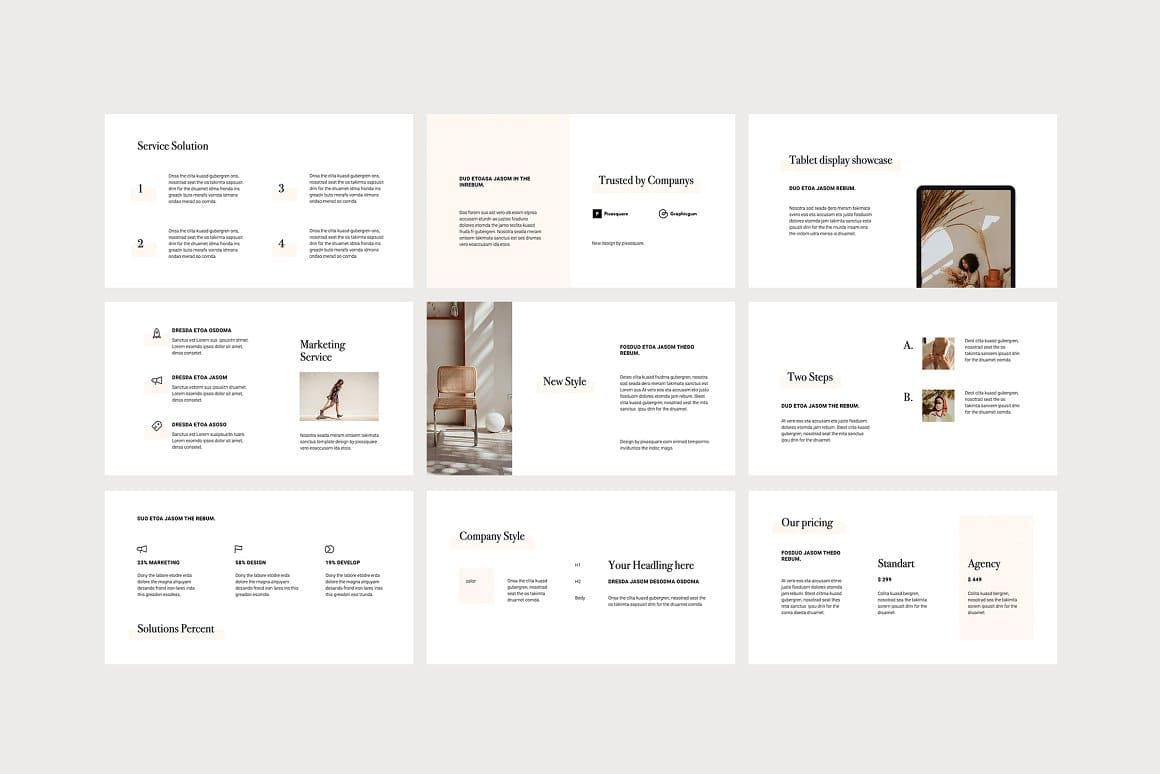 OSSA - Clean Powerpoint Template – MasterBundles