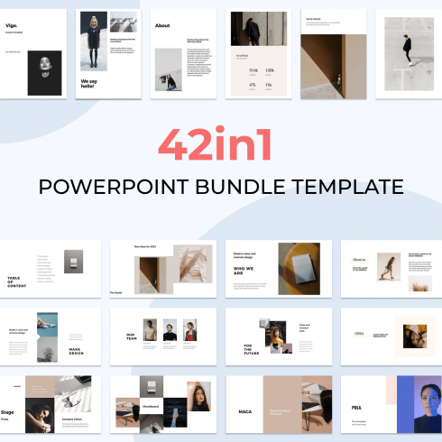42in1 Powerpoint Bundle Template by MasterBundles.