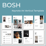 BOSH - Keynote A4 Vertical Template by MasterBundles.