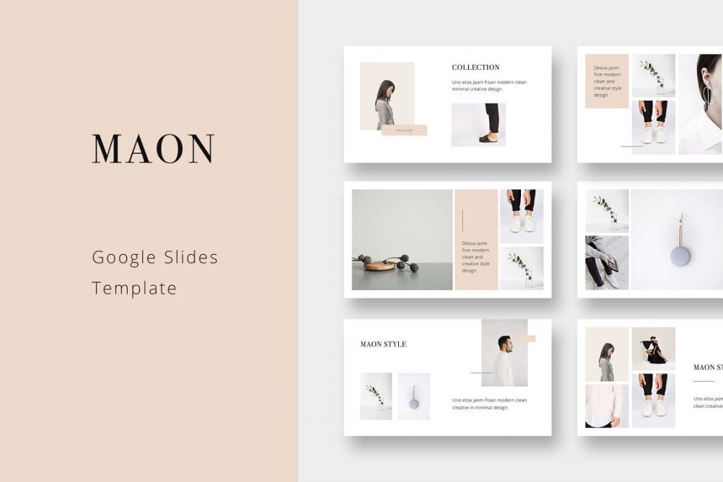 MAON - Clean & Simple Google Slides Template + 500 Icons.