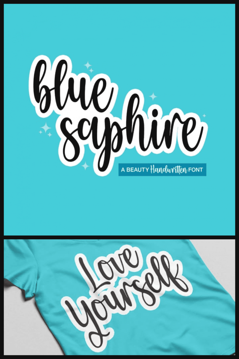 Blue Saphire Handwritten Script Font – MasterBundles