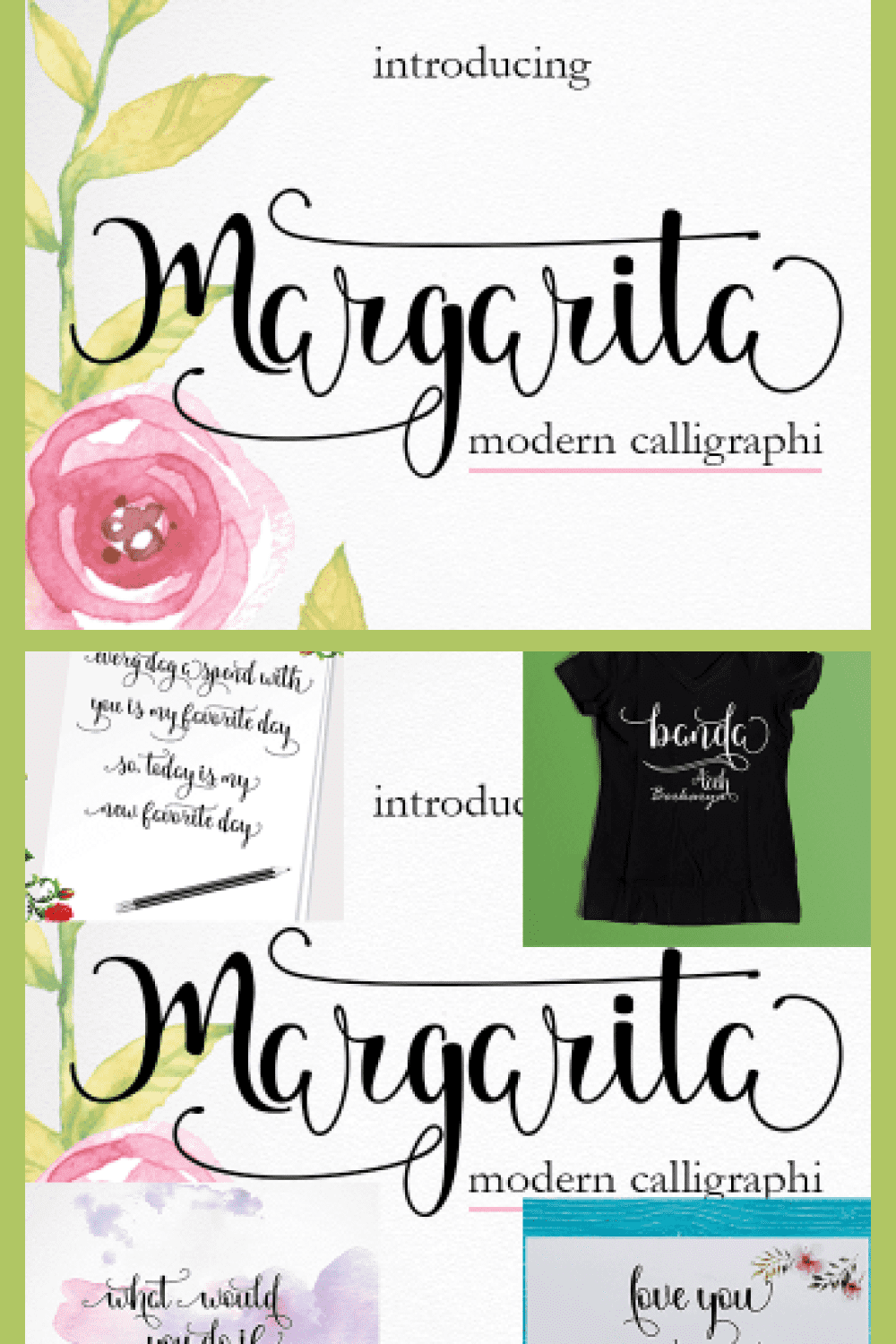 14 Margarita Handwritten Font