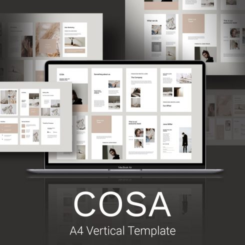 COSA - Vertical Powerpoint Template by MasterBundles.