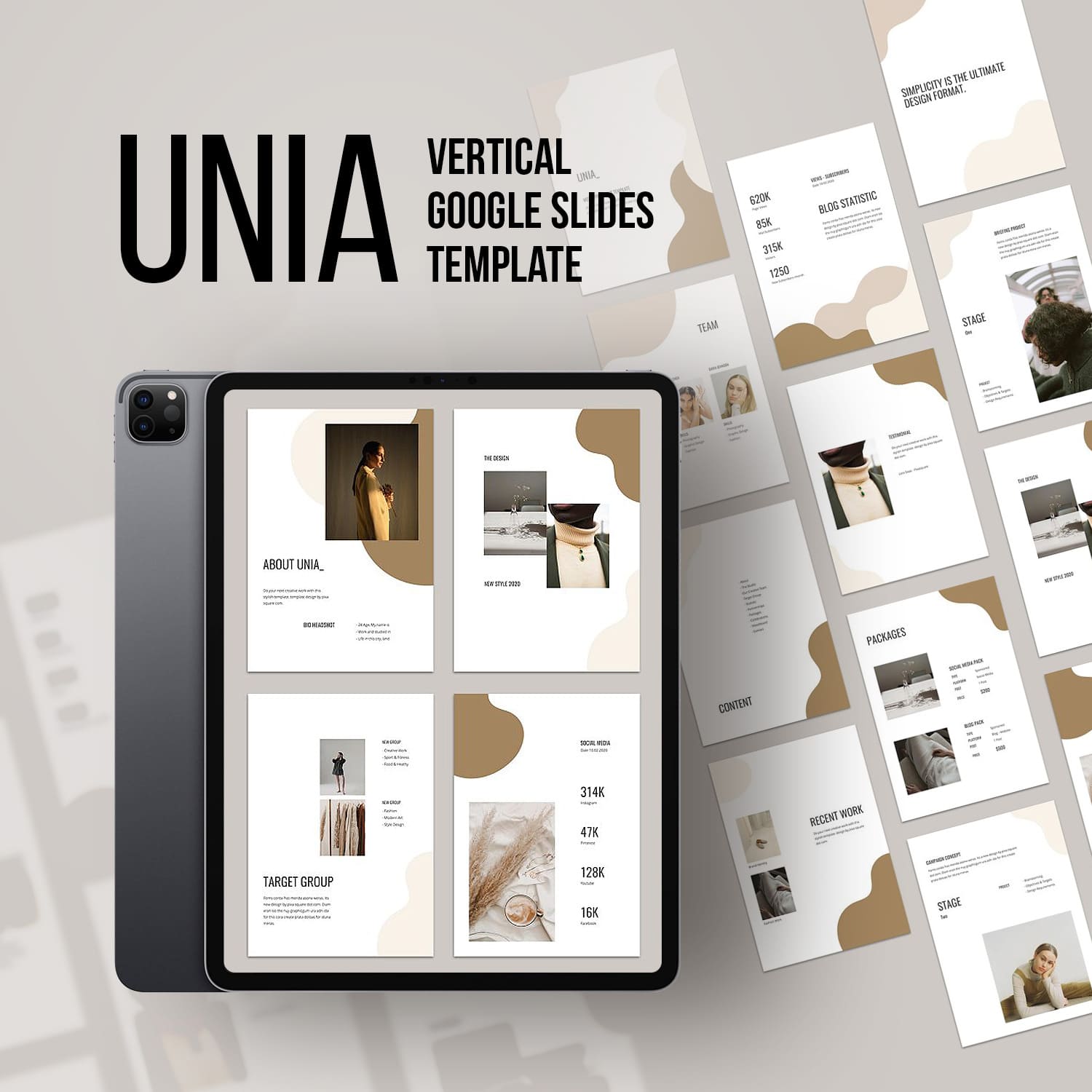 UNIA Vertical Google Slides Template by MasterBundles.