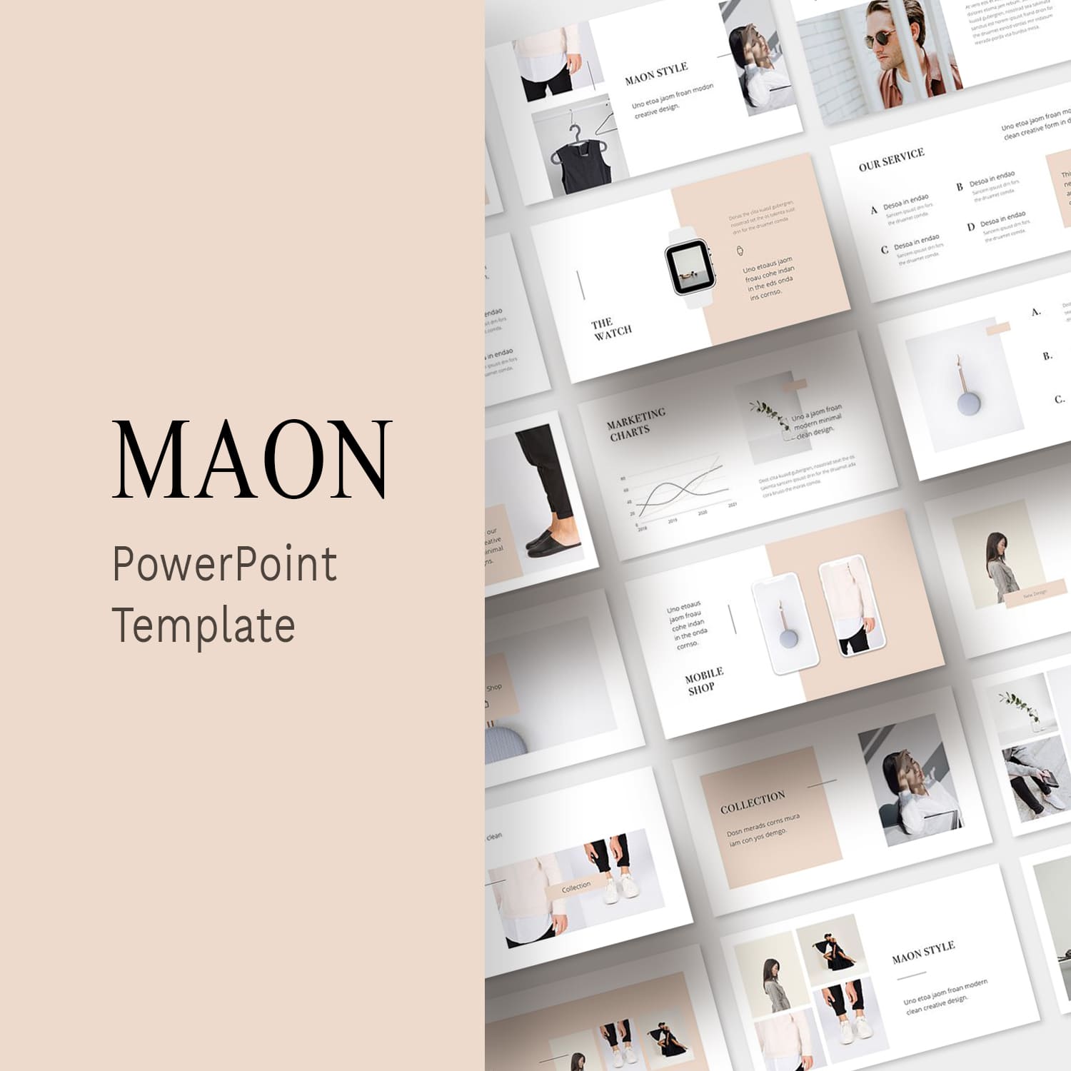 MAON - Powerpoint Template by MasterBundles.