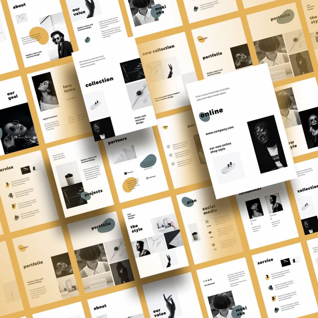 MOSY - Google Slides A4 Template – MasterBundles