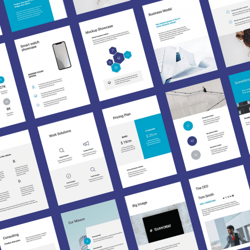 ARON Vertical Powerpoint Template – MasterBundles