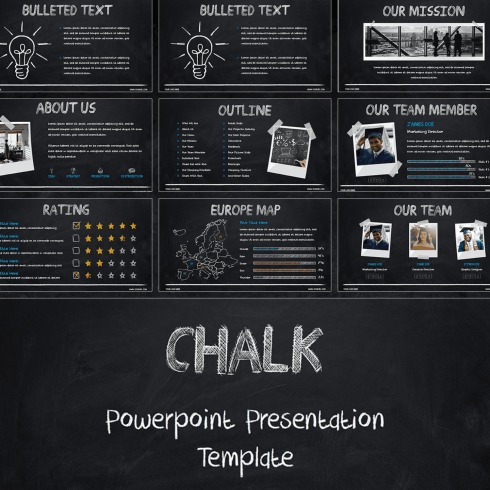 Chalk - Chalkboard Powerpoint Templates – Masterbundles