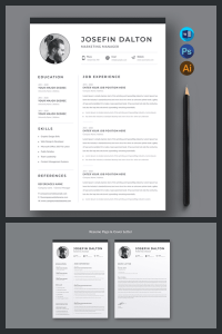 Clean Marketing Manager Resume Template – MasterBundles