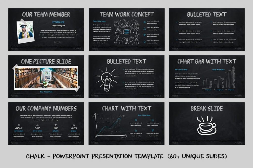 All materials are editable Chalk - Powerpoint Template.