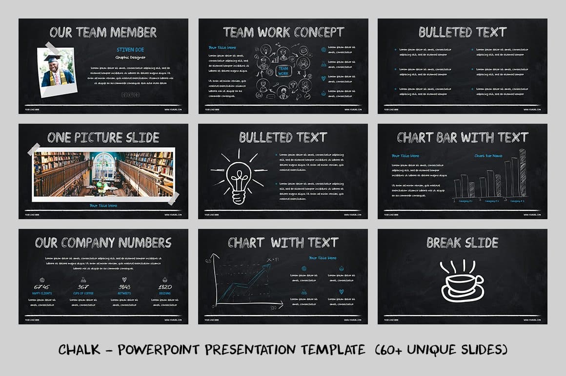 Chalk - Chalkboard Powerpoint Templates – MasterBundles