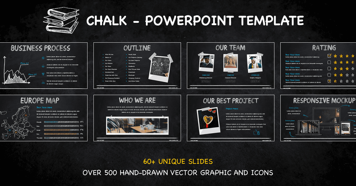 Chalk - Chalkboard Powerpoint Templates – MasterBundles