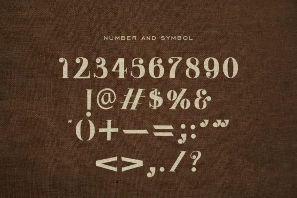Number and symbol.