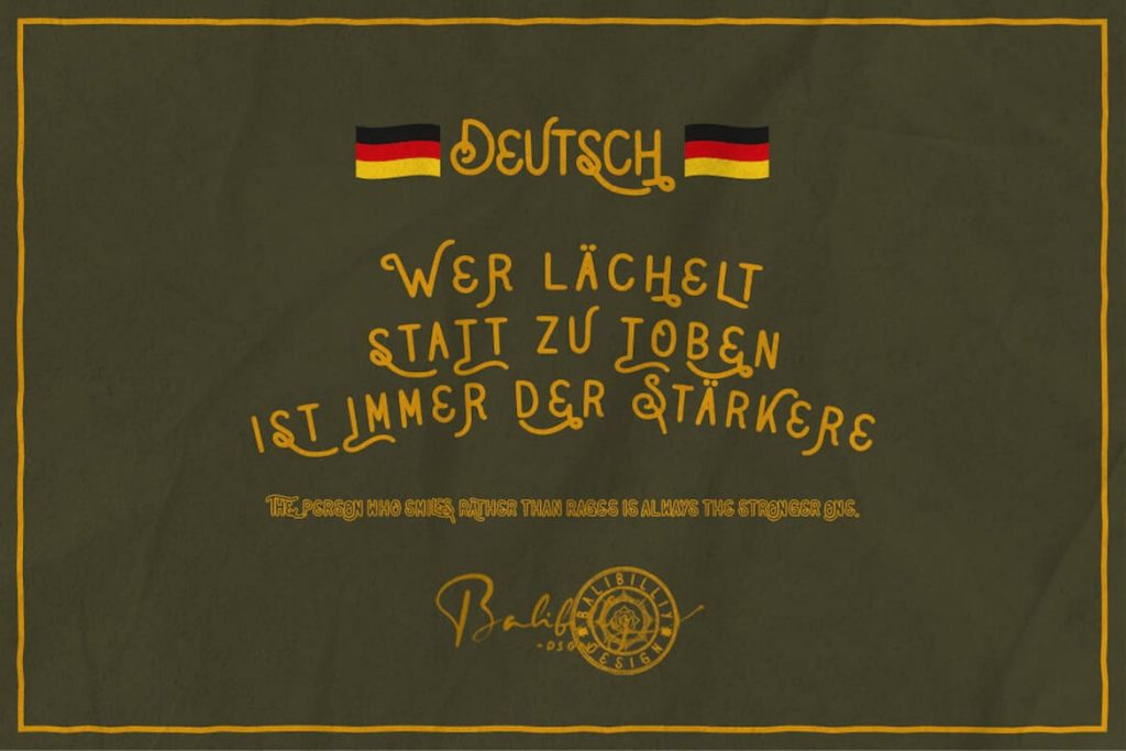 Humblle Rought Font Deutsch Preview Collage Image.