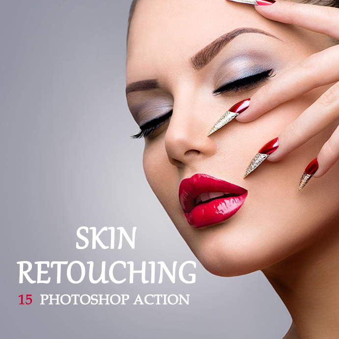 Skin Retouching 15 Photoshop Action Title