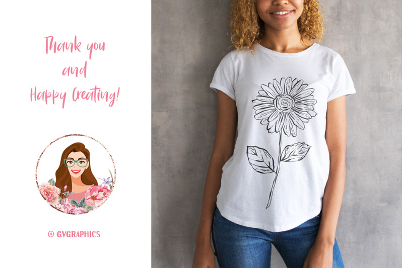 T shirt Made On The Hand Drawn Vector Flowers T shirt Made On The Hand Drawn Vector Flowers.