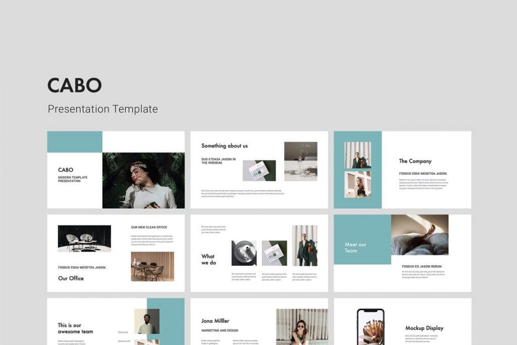 CABO - Modern Powerpoint Template.