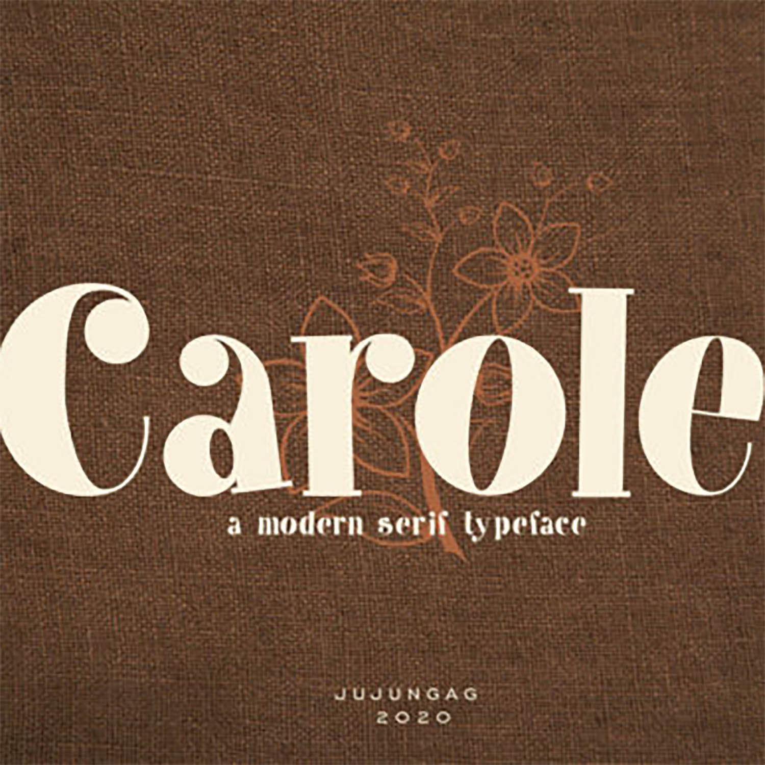 Carole Elegant Serif Font preview image.