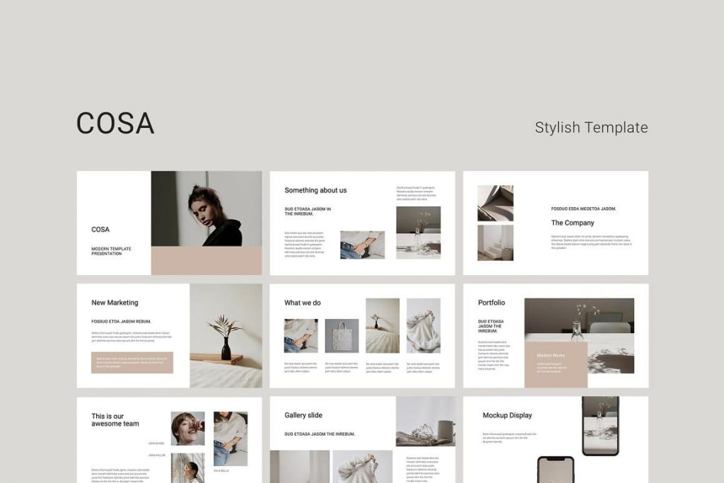 COSA - Powerpoint Style Template.