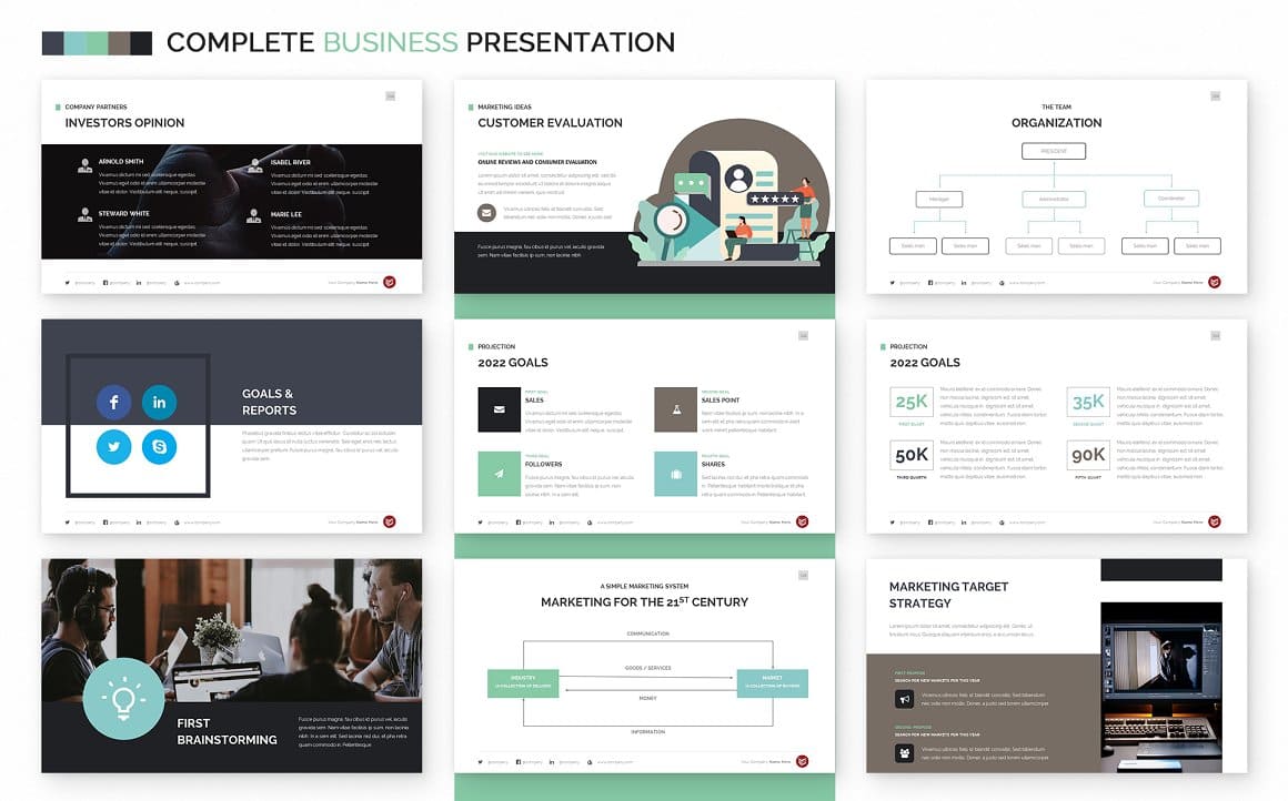 Complete Business Powerpoint Presentation Templates | Master Bundles