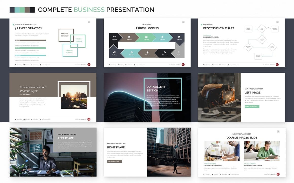 Complete Business Powerpoint Presentation Templates | Master Bundles