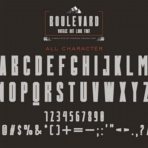 Boulevard Vintage Display Font – MasterBundles