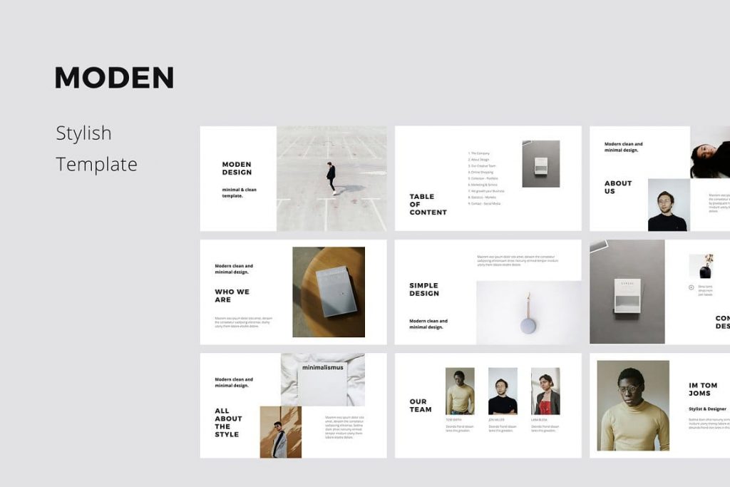 MODEN - Powerpoint Style Template.