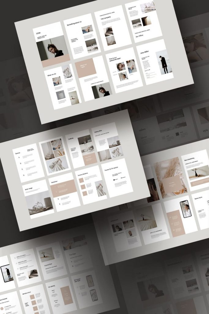 COSA - Vertical Powerpoint Template by MasterBundles Pinterest Collage Image.