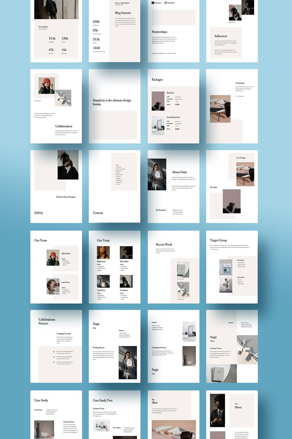 DANA - Vertical Powerpoint Template – MasterBundles