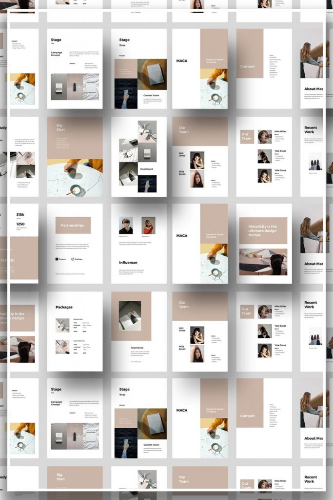 MACA Vertical Google Slides Template by MasterBundles Pinterest Collage Image.